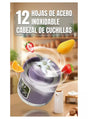 12 cuchillas de acero inoxidable